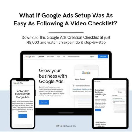 google ads creation checklist