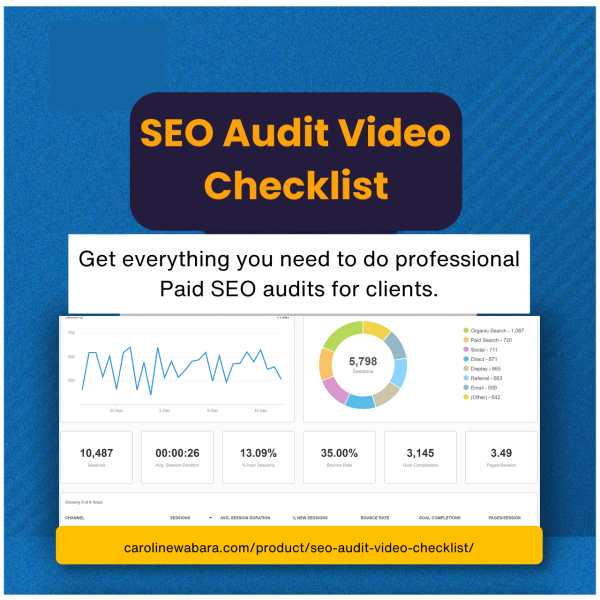 SEO AUDIT VIDEO CHECKLIST